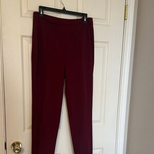 SHEIN Burgundy Straight Leg Pants
